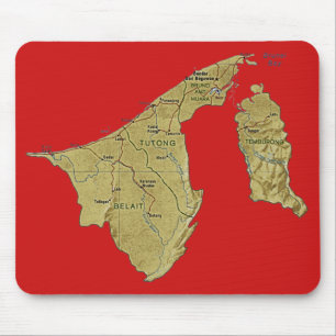 Brunei Karta Mousepad Musmatta