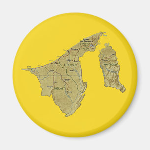 Brunei kartamagnet magnet