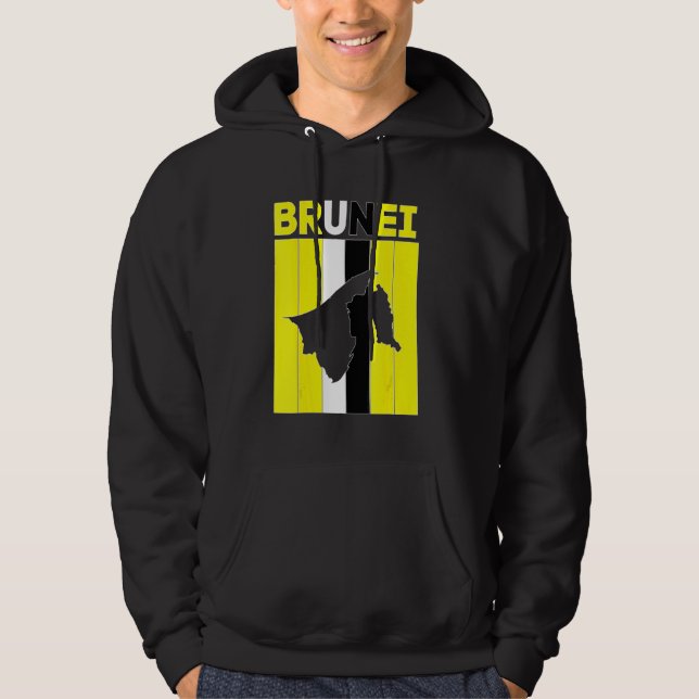 Brunei landsgränser hoodie (Framsida)