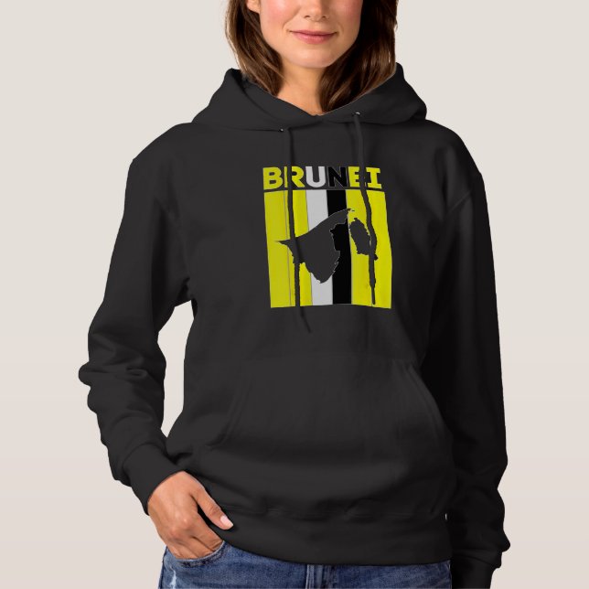 Brunei landsgränser t shirt (Framsida)