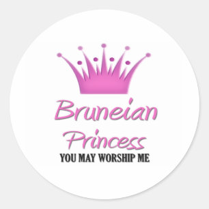 BruneianPrincess Runt Klistermärke