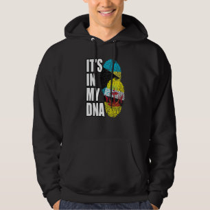 Bruneiansk och bahamansk mix DNA Flagga Arv Hoodie