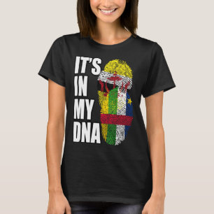Bruneiansk och centralafrikansk mix DNA Flagga Arv T Shirt