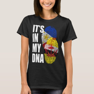 Bruneiansk och filippinsk mix DNA-flaggarv T Shirt