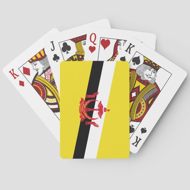 Bruneis patriotiska flagga casinokort (Baksidan)