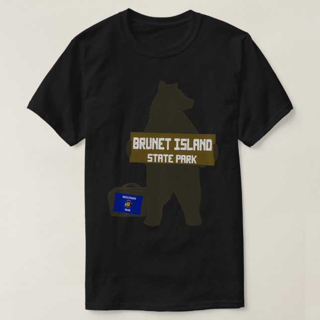 Brunet Island State Park Wisconsin Hitchhiking Bea T Shirt (Design framsida)