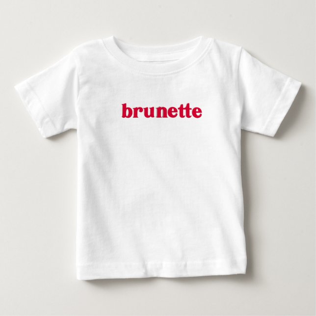 brunetröd t shirt (Framsida)