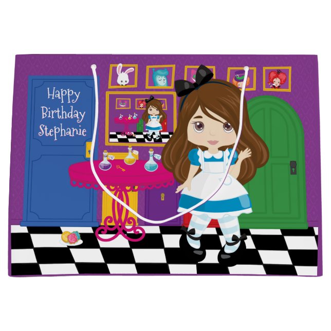 Brunette Alice - Drink Me Large Gift Bag (Framsidan)