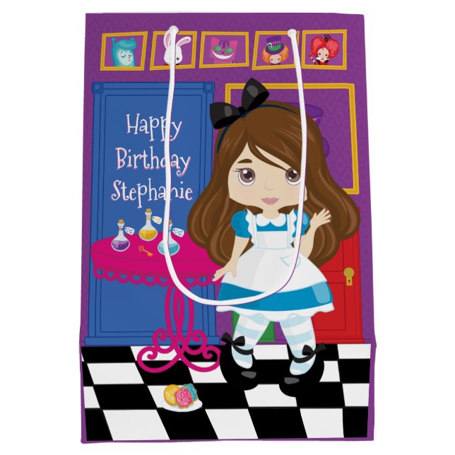 Brunette Alice - Drink Me Medium Gift Bag (Baksidan)