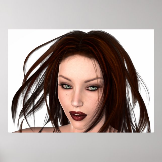 Brunette Beauty poster (Framsidan)