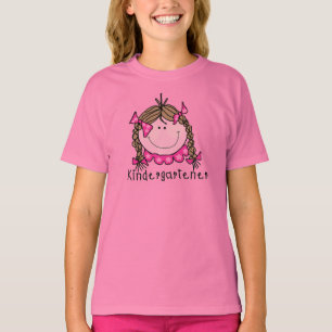 Brunette Girl Kindergarten Tshirts och Gifts