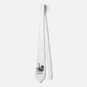 Brunette Ham Radio Pin-up Girl Tie Anpassa det! Slips
