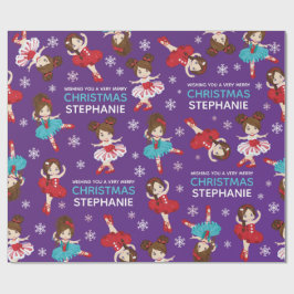 Brunette Jul Ballerina Presentpapper