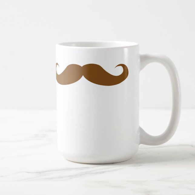 Brunette Mustache Kaffemugg (Höger)