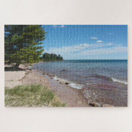 Brunette Park Strandlinje — Lake Superior, Michiga Pussel