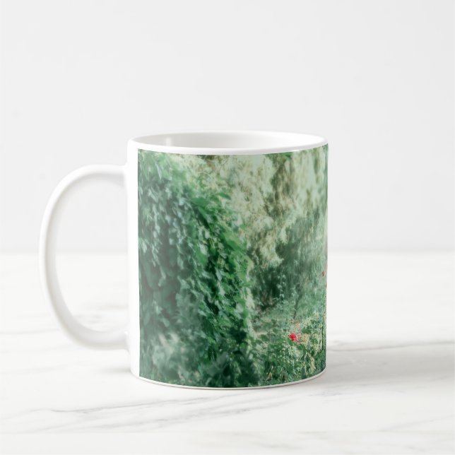 Brunette Princess: Fairy Forest Watercolor Kaffemugg (Vänster)