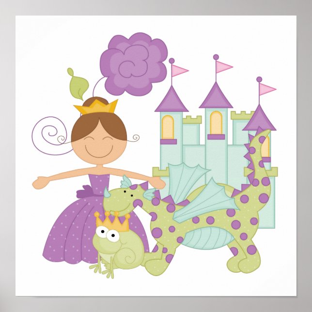 Brunette Princess Poster (Framsidan)