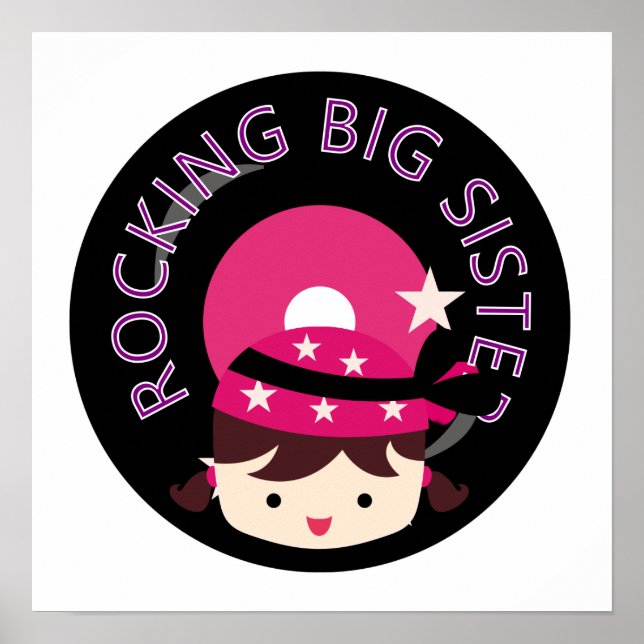 Brunette Rocking Big Sister Poster (Framsidan)