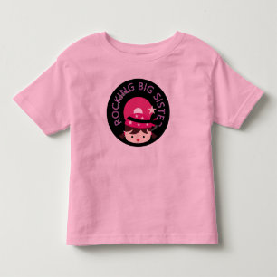Brunette Rocking Big Sister T-shirt