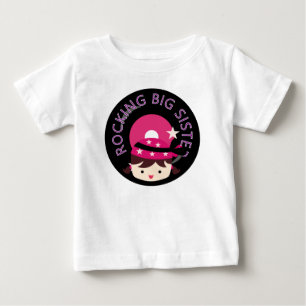 Brunette Rocking Big Sister T-shirt