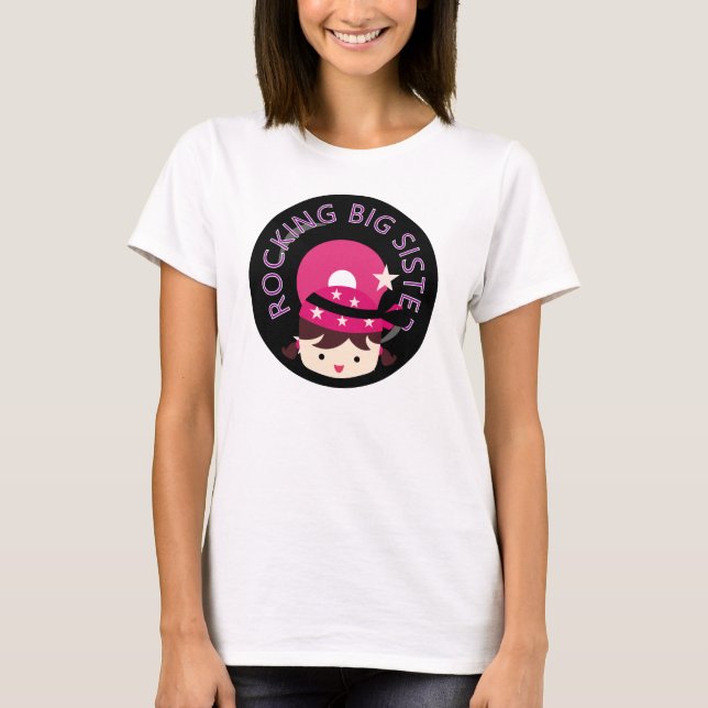 Brunette Rocking Big Sister Tee (Framsida)