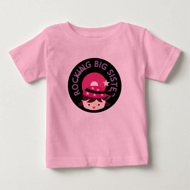 Brunette Rocking Big Sister Tee (Framsida)