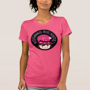 Brunette Rocking Big Sister Tee Shirt
