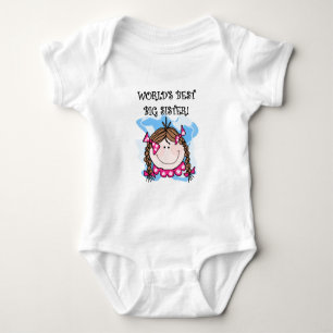 Brunette World's Best Big Sister Tshirts and Gifts