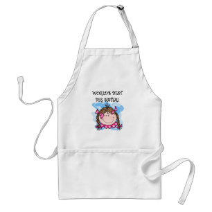 Brunette World's Best Big Sister Tshirts and Gifts Förkläde