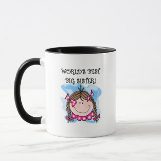Brunette World's Best Big Sister Tshirts and Gifts Mugg