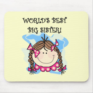Brunette World's Best Big Sister Tshirts and Gifts Musmatta