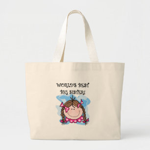 Brunette World's Best Big Sister Tshirts Jumbo Tygkasse