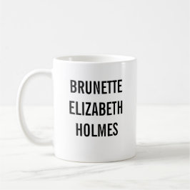 Brunetten Elizabeth Holmes Kaffemugg