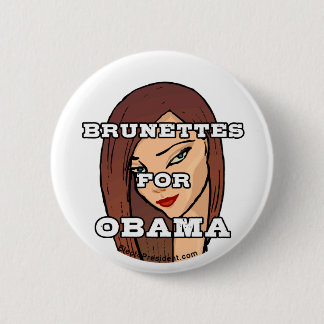 Brunetter för Obama knäppas Knapp