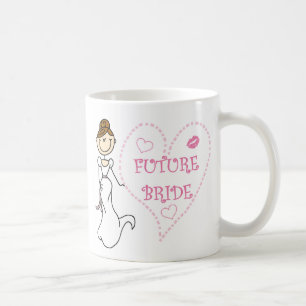 Brunettframtidsbrud Kaffemugg