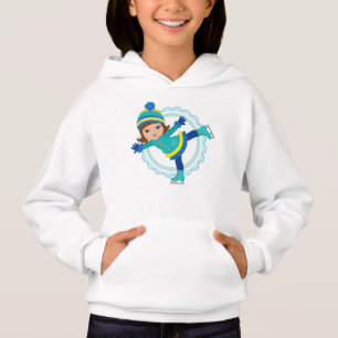 Brunettisskater - åka skridskor för vintersporta t shirt
