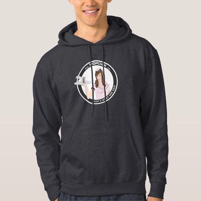 BrunettPopChiX flicka Hoody Hoodie (Framsida)