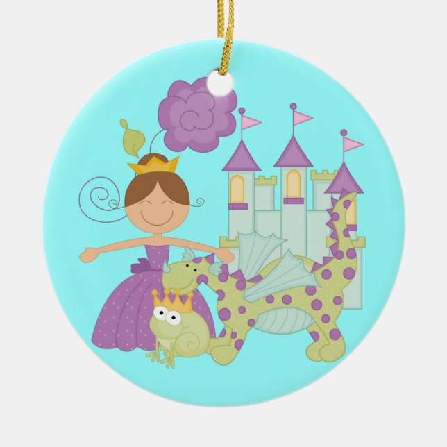 BrunettPrincess Julgransprydnad Keramik (Framsidan)