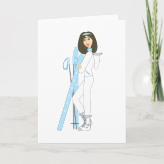 BrunettSkier Helgkort