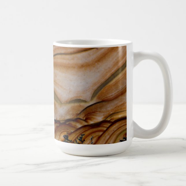 Brunfärgad Deschutes-jaspis Kaffemugg (Höger)