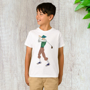 Brunfärgad Golfer T Shirt