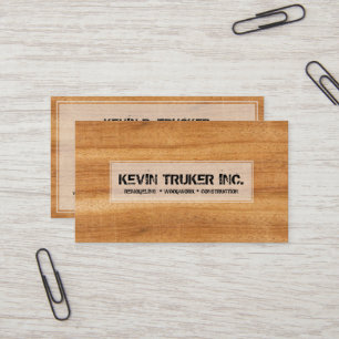 Brunfaux Wood Struktur remodeling Visitkort