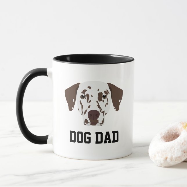 Brunfläckig Dalmatiner Hund Pappa Mugg (Med munk)