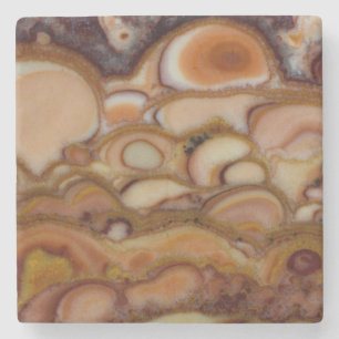 Brunfläckig onyx stenunderlägg