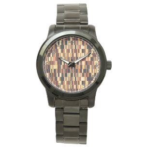 Brunglas, mönster armbandsur
