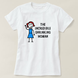 Brunhårig Otrolig Krympande Kvinna T Shirt