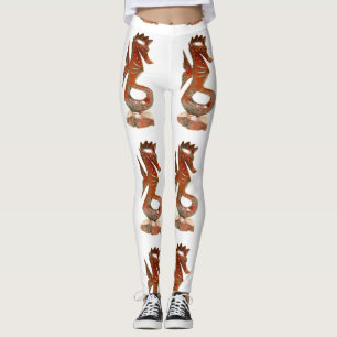 Brunhavshästar, vita leggings