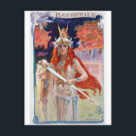 Brunhilde Vykort<br><div class="desc">(klicka för att redigera)Fin Art nouveau-bild av Brunhilde,  opera charachter.</div>