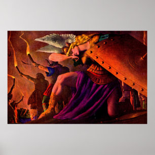 Brunhilde Weeps på Sigfried's Funeral Pyre Poster
