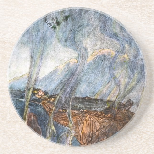 Brunhildes stenkustfartyg underlägg sandsten (Framsidan)